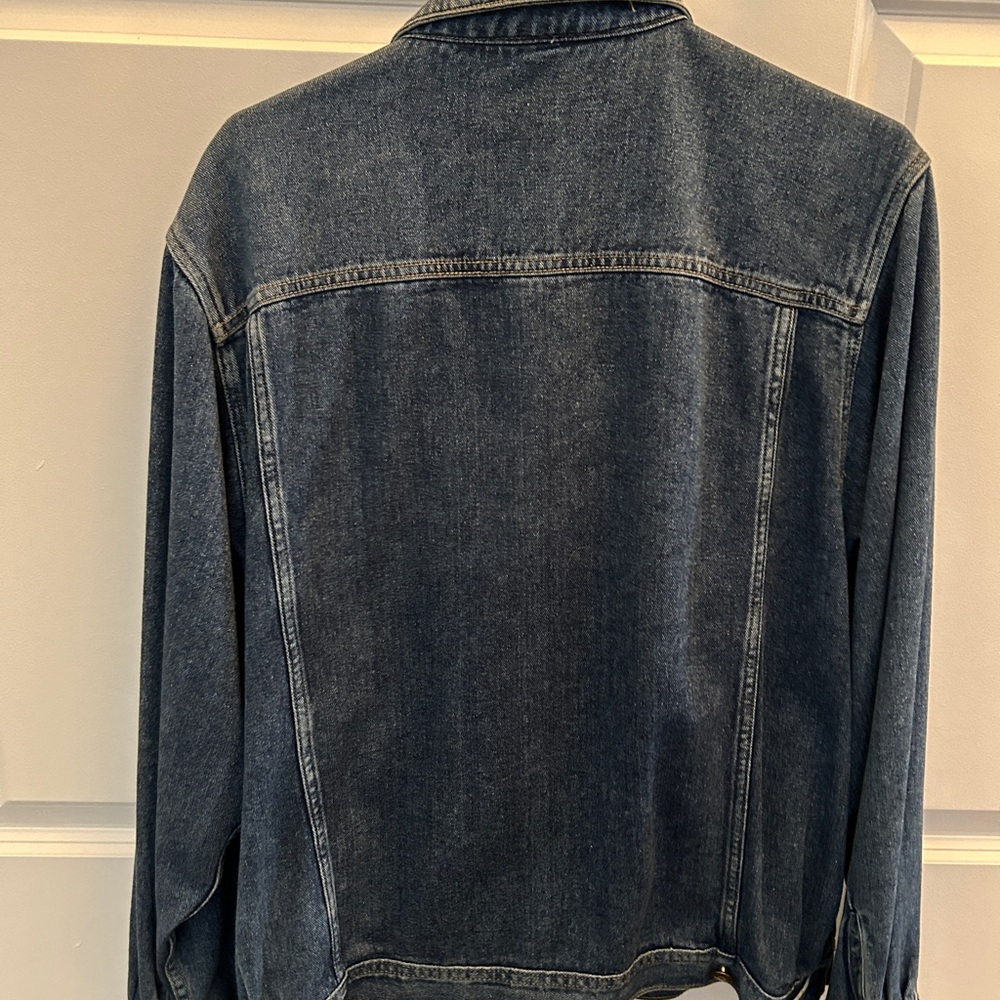 Bugle Boy Vintage 90s Women’s Medium Wash Blue Denim Jean Jacket Streetwear - Picture 2 of 3